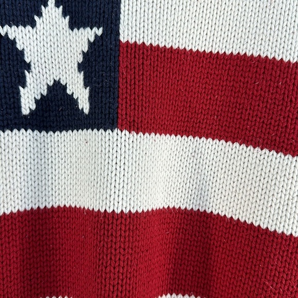 Tommy Hilfiger Stars and Stripes Cotton Pullover Sweater - Picture 8 of 9